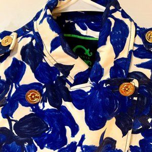 C. Wonder Blue Floral Rain Coat